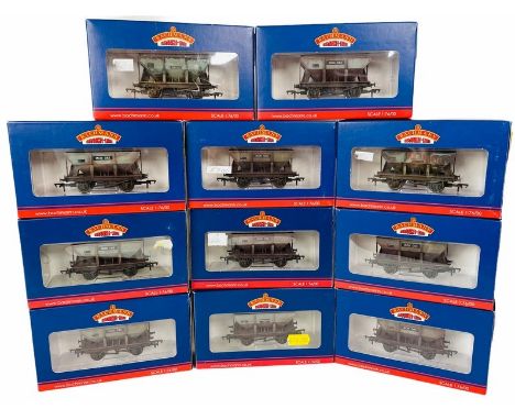 11x Bachmann 'OO' Gauge 24 Ton BR Ore Hopper Wagons - All Boxed (11)