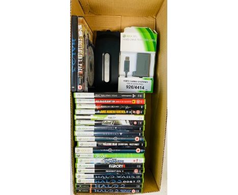 19x Xbox 360 Computer Console Games - All in Case Boxes. Also included is a 120GB HDD Hard Drive and Hard Drive Transfer Cabl