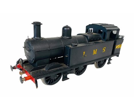 Kit Built 'O' Gauge Brass (3-Rail) LMS Black Jinty 0-6-0 Tank Locomotive. Heavy brass construction, with 3-Rail centre pickup