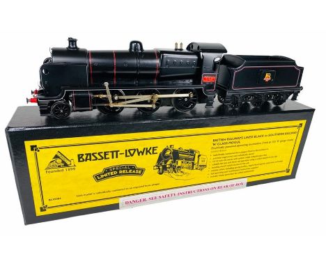 Bassett Lowke 'O Gauge / 7mm' BL99004 N Class Mogul British Railways Lined Black Locomotive. Complete with original box, inst