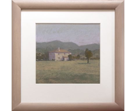 GARETH THOMAS pastel - entitled verso 'House in Tuscany', signed, 30 x 30cms