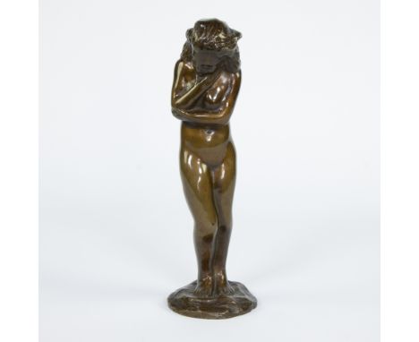 Frans VANDERSMISSEN (1894-1964), bronze statue of a naked young woman, signedFrans VANDERSMISSEN (1894-1964), bronzen beeld v
