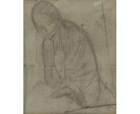 George MINNE (1866-1941), drawing Christ figure, monogrammedGeorge MINNE (1866-1941), tekening Christusfiguur, monogram14.5 x