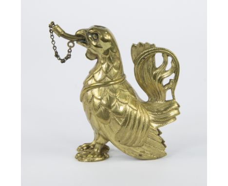 Aquamanile in the form of a stylized bird made of heavy cast and engraved bronze, German, possibly 18th centuryAquamanile in 