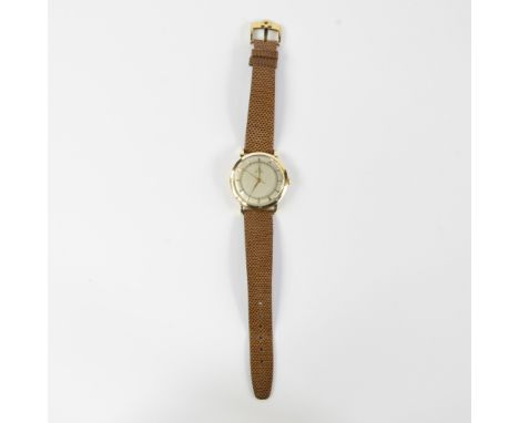 Omega Bumper 1950 18kt solid gold, Jumbo oversized 38 mm, has been serviced, almost newOmega Bumper 1950, 18kt massief goud, 