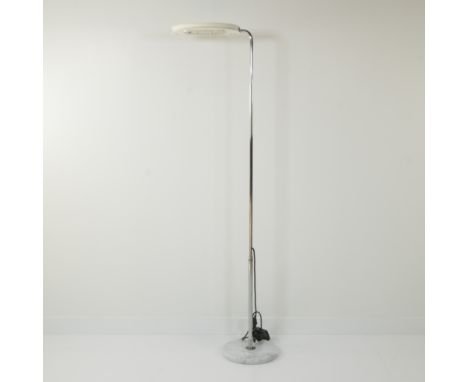 Mezzaluna Floor Lamp by Bruno Gecchelin for Skipper, Italy, 1970sMezzaluna vloerlamp van Bruno Gecchelin voor Skipper, Italië