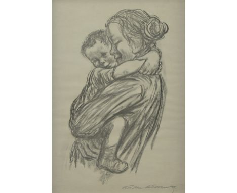 Käthe KOLLWITZ (1867-1945), lithograph Mother and child, signed in the plateKäthe KOLLWITZ (1867-1945), lithografie Moeder en