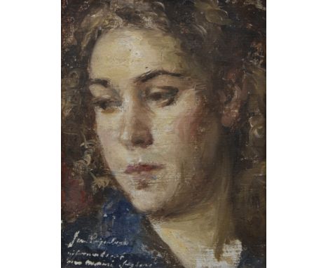 Jan VAN PUYENBROECK (1887-1972), oil on panel Portrait of a woman, signedJan VAN PUYENBROECK (1887-1972), olie op paneel Dame
