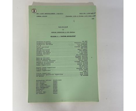 a script for episode 3 of 'Bottom Apocalypse'. A BBC Light Entertainment  (Variety) Programme 'Bottom' Written by Adrian Edmo
