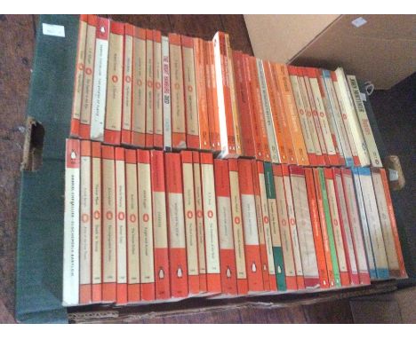 A quantity of old Penguin books by various authors of various interest to include John Mortimer,Evelyn Waugh, Graham Greene e