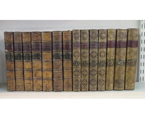 Bindings "Biographical Dictionary", 7 vols, full mottled calf, red speckled edges, pastedown titles in red and black, some mi