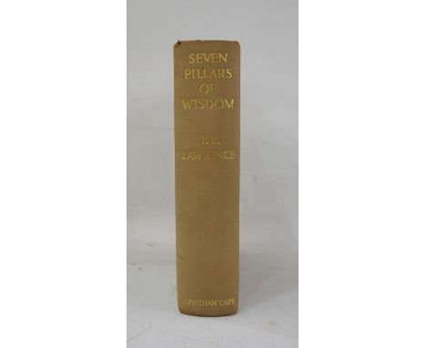 Lawrence, T E "Seven Pillars of Wisdom", no.562 of a limited edition of 750 copies for sale, frontis portrait, illustrated th