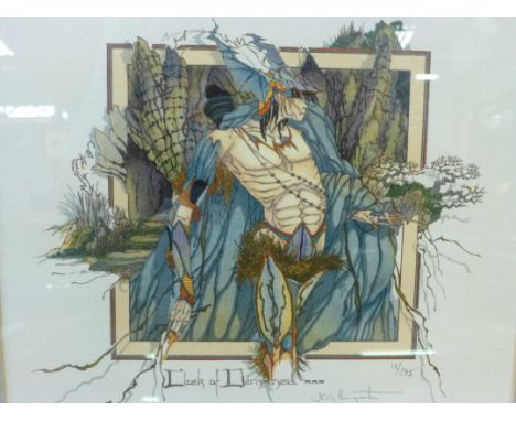 J.C.G. Illingworth,
'Cloak of Darkness',
signed in pencil and numbered 12/295,
silkscreen,
21.5 x 22 cm
*C.O.A.