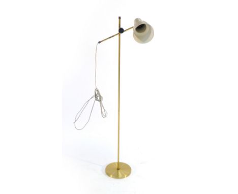 A 1970's single spot adjustable standard lamp CONDITION REPORT: heavy pitting and corrosion working order unknown