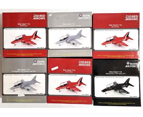 Squadronwings (Big Box) a boxed group of 1:48 scale military aircraft comprising of SW103 BAe Hawk T.1A (RAF Red Arrows) x3, 