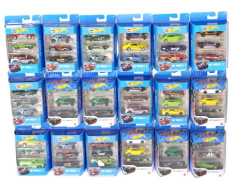Mattel Hot Wheels 3 Car Packs, a boxed group. Although unchecked for completeness condition generally appears to be Excellent