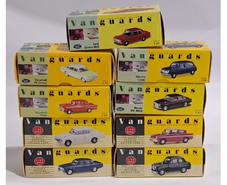 Vanguards 1:43 scale, a boxed Car group.&nbsp; Includes Ford Cortina MkII &amp; Vauxhall Victor. Although unchecked for compl