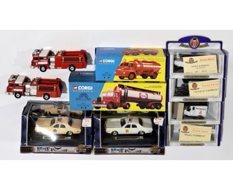 Corgi Classics, Oxford &amp; similar, a Fire, Police &amp; Commercial boxed &amp; unboxed group. Includes 16302 Scammell High