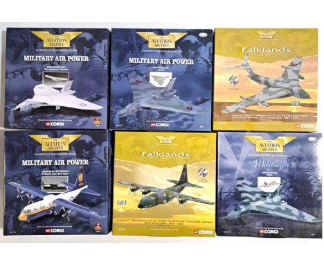 Corgi Aviation Archive boxed 1:72 &amp; 1:144 scale (Military Air Power, Falklands and similar series) to include AA31305 (Fa