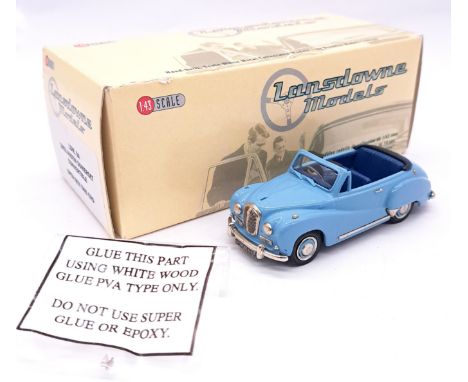 Lansdowne Models (Brooklin) a boxed 1:43 scale LDM9A 1953 Austin Somerset Convertible - light Blue, dark Blue interior. Condi