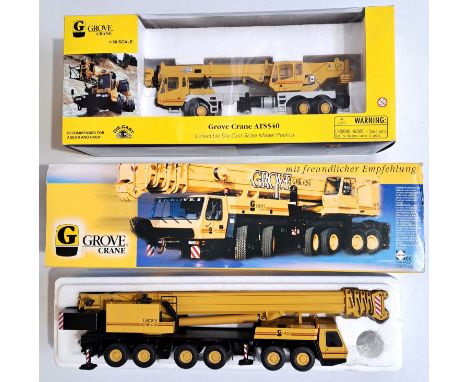 Conrad &amp; Norscot, a boxed pair of 1:50 scale Crane models comprising of Conrad No.22091 GROVE GMK 6250 along with Norscot