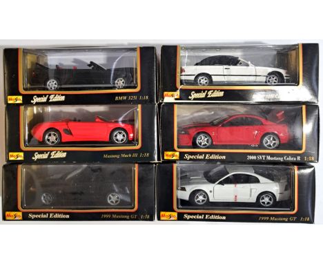 Maisto, a boxed 1:18 scale Mustang &amp; BMW group to include BMW 325i, Mustang GT (1999) and others. Although unchecked for 