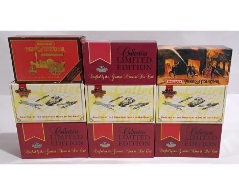 Matchbox Models of Yesteryear, a boxed group.&nbsp; Includes Collectors Limited Edition &amp; Fire Engine Series. Although un