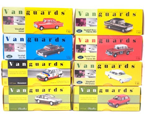 Lledo Vanguards, a boxed 1:43 scale group to include VA38003 Vauxhall Victor F-Series Mk1&nbsp; (1959 Kenya Coronation Safari