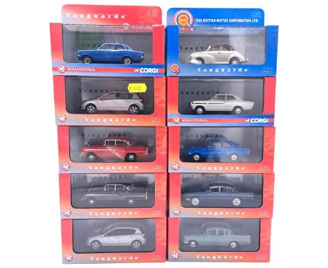 Lledo/Corgi Vanguards, a boxed 1:43 scale group comprising of Vauxhall &amp; BMC Series to include VA08707 Vauxhall Viva GT i