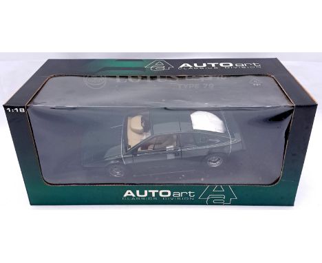 Autoart (Classics Division) a boxed 1/18 scale Lotus Esprit (Type 79) in Green. Condition appears Good in generally Good wind