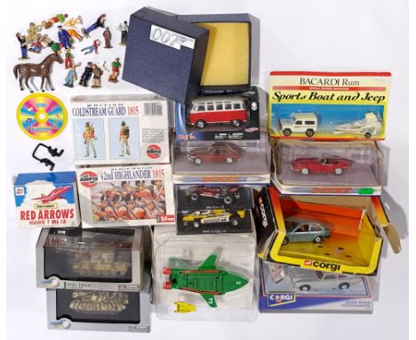 Corgi, Maisto &amp; similar, a boxed &amp; unboxed TV &amp; Film, Military &amp; similar group. Includes James Bond 007 Aston