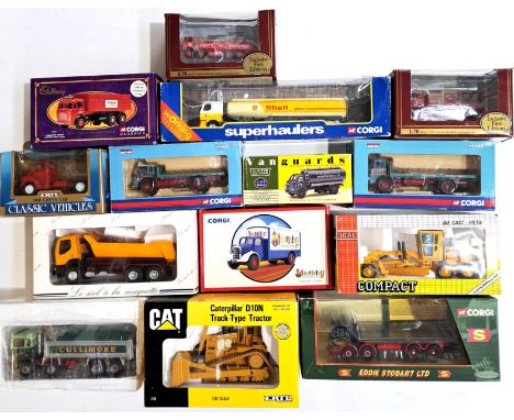 Corgi, ERTL, Joal and similar, a boxed group (one partly boxed) of Commercial models to include Corgi 20903 AEC 8 Wheel Platf