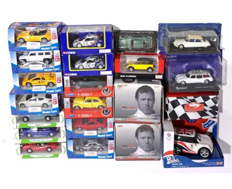 Corgi, Welly &amp; similar, a boxed Car &amp; Rally Car group. Although unchecked for completeness condition generally appear
