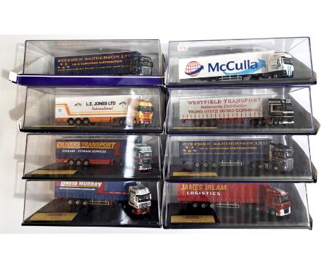 Oxford Diecast (Haulage Company Series) a boxed 1:76 scale group to include DAF01CS Curtainside Truck/Trailer "James Irlam" a