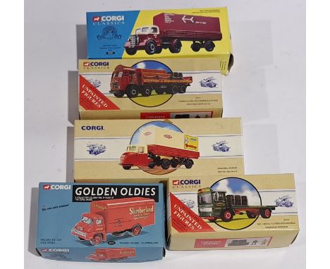Corgi Classics &amp; similar, a boxed Commercial, group. Includes 97317 Foden Flatbed with Barrels &amp; Chains &ldquo;Scotti