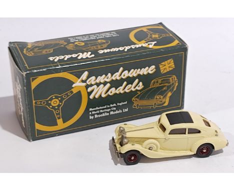 Lansdowne Models 1:43 scale LDM. 29 1935 Triumph Vitesse Flow-Free, boxed. Although unchecked for completeness condition gene