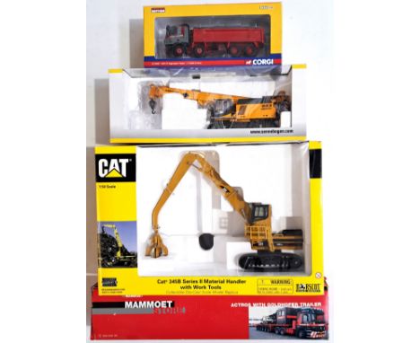 Norscot, Corgi, Conrad &amp; Brami Scale Models, a boxed group of 1:50 scale Crane/Commercial Plant models comprising of Conr