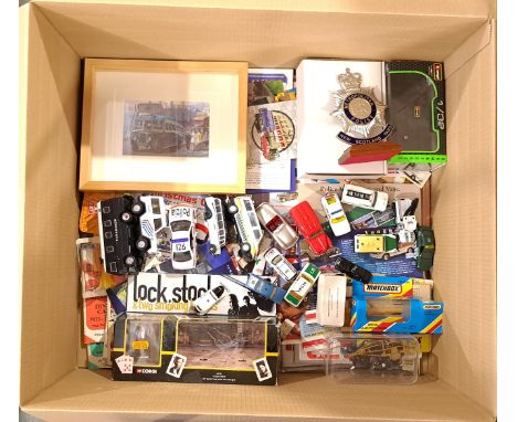 Matchbox, Corgi &amp; similar, Police, Emergency &amp; similar, an unboxed group of vehicles, ephemera &amp; similar. Include