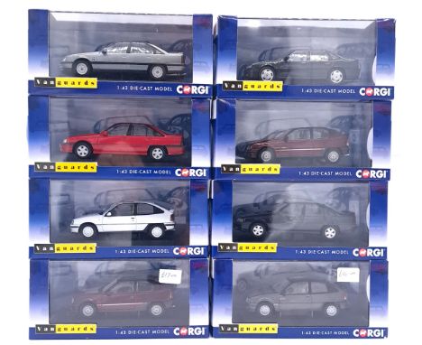  Corgi Vanguards, a boxed 1:43 scale group to include VA1400 Vauxhall Carlton Mk2 2.0 CDX in Smoke Grey plus others. Conditio