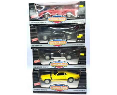 ERTL (American Muscle), a boxed 1:18 scale group to include 1969 Camaro Z/28, 1966 Chevrolet Camaro Z/28 and others. Although