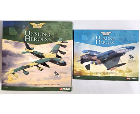 Corgi, Aviation Archive boxed pair of 1:72 &amp; 1:144 scale (Unsung Heroes) comprising of AA33502 Boeing B-52D "Diamond Lil"