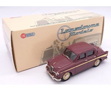 Lansdowne Models (Brooklin) a boxed 1:43 scale LDM14A 1963 Singer Gazelle in Cloud Rose/Foam White, dark Brown interior. Cond