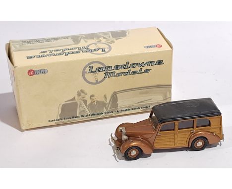 Lansdowne Models 1:43 scale LDM. 21a 1950 Lea-Francis Estate Four-Door Woody, boxed. Although unchecked for completeness cond