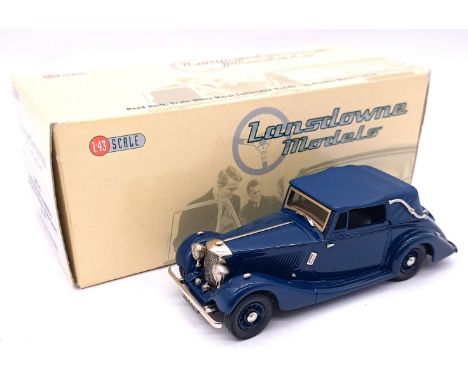 Lansdowne Models (Brooklin) a boxed 1:43 scale LDM.47 1936 Railton, Fairmile 3-position Drophead Coupe in Blue. Condition app