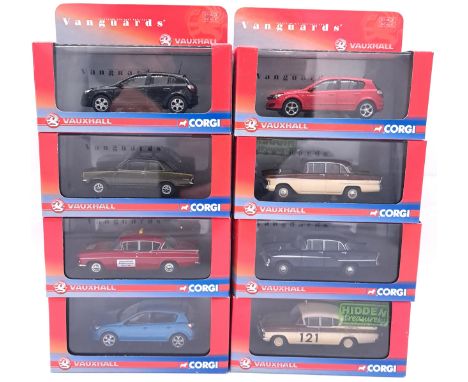 Corgi Vanguards, a boxed 1:43 scale group (Vauxhall Series) to include VA09402 Vauxhall Astra in Flame Red plus others. Condi
