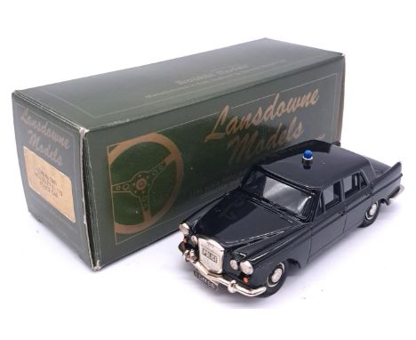 Lansdowne Models (Brooklin) a boxed 1:43 scale LDM6B 1961 Wolseley 6-110 Police Car in Black with dark grey interior and Blue