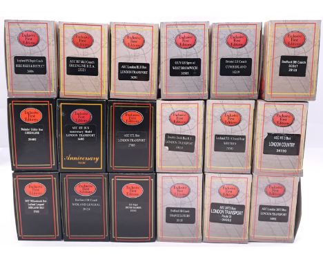 EFE, a boxed 1:76 scale bus group to include 26806 Leyland PS Duple Coach "Bere Regis &amp; District" and others. Conditions 