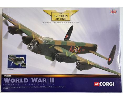 Corgi "Aviation Archive" a boxed 1/72 scale AA32608 Avro Lancaster Mk.III Special - The Dam Busters. Although not checked for