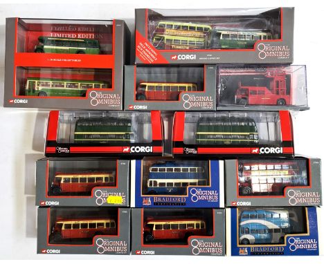 Corgi Original Omnibus, a boxed bus group to include 97855 Bristol L5G "United Automobile Services" plus others. Conditions a