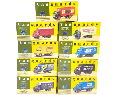 Lledo Vanguards, a boxed 1:43 scale Van group to include VA18000 Leyland Comet Box Van "Ever Ready" plus others. Although not